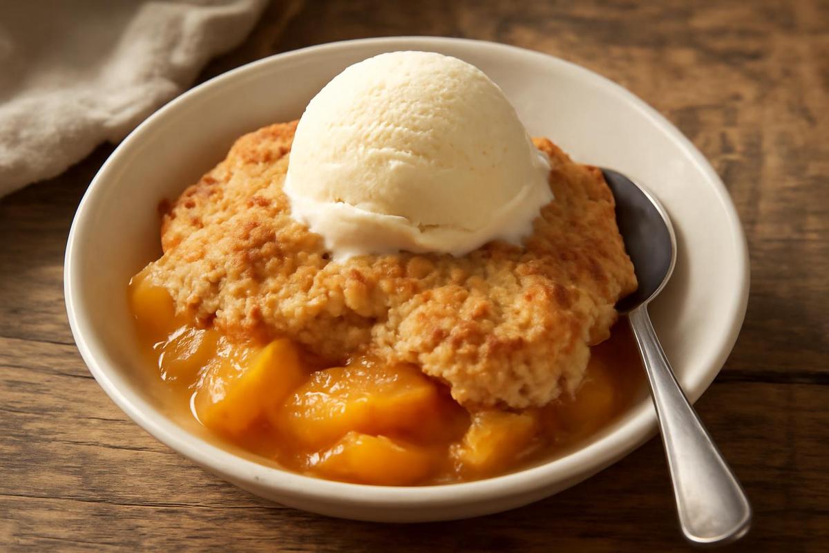 Cobbler de melocotón: un postre fácil y delicioso