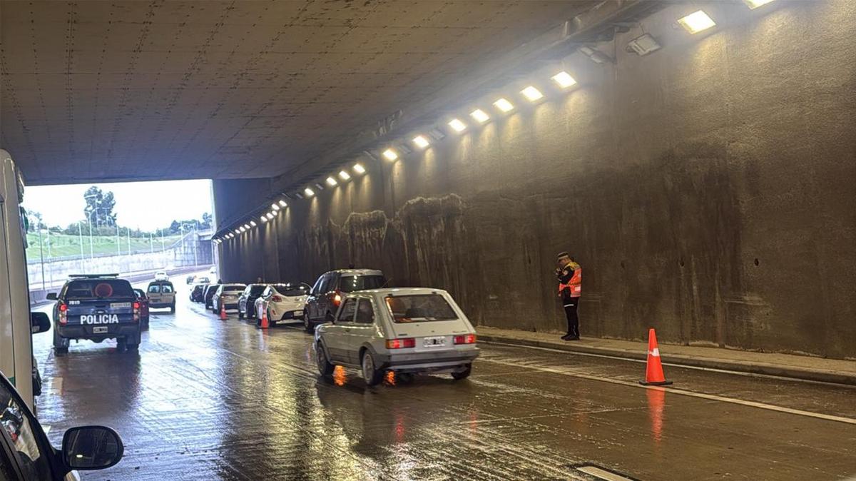 El choque en cadena ocurrió en la Circunvalación.