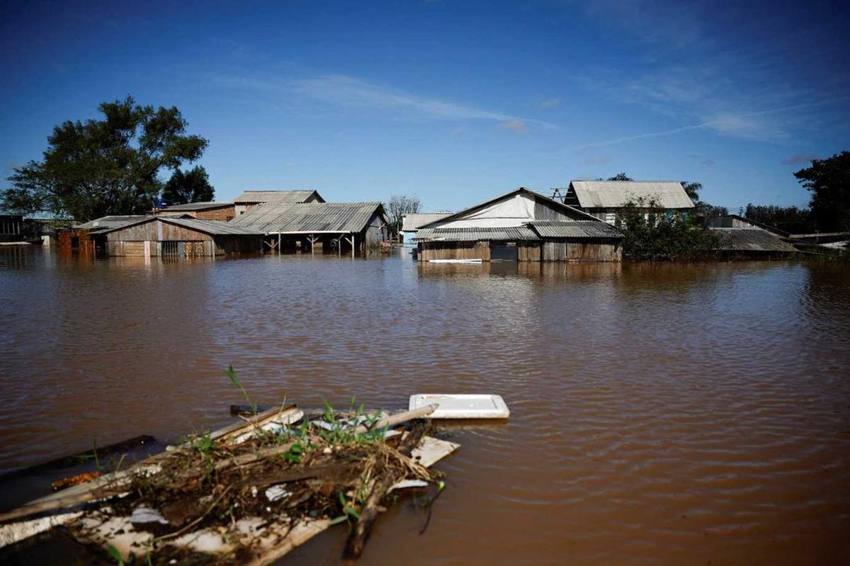 Inundaciones en el sur de Brasil.