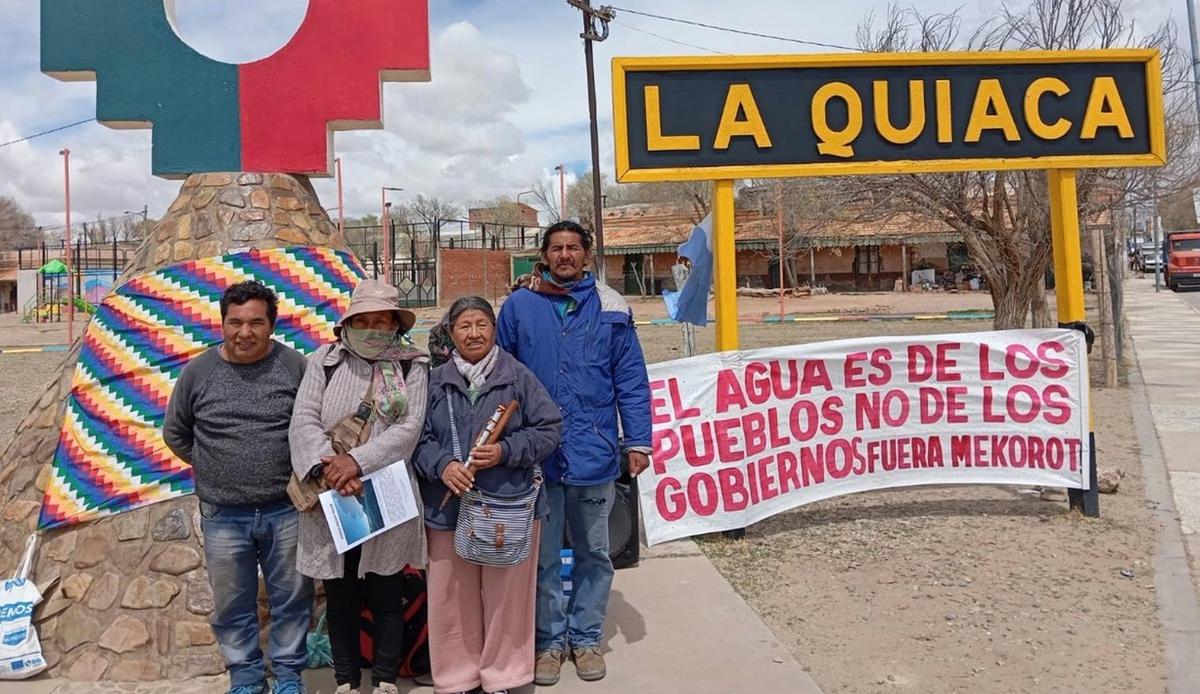 Las comunidades originarias marchan para visibilizar la crisis hídrica