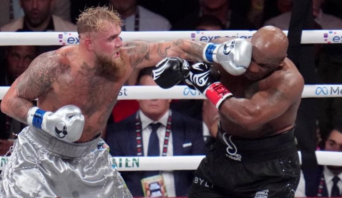 FOTO: Jake Paul le ganó por puntos a Mike Tyson