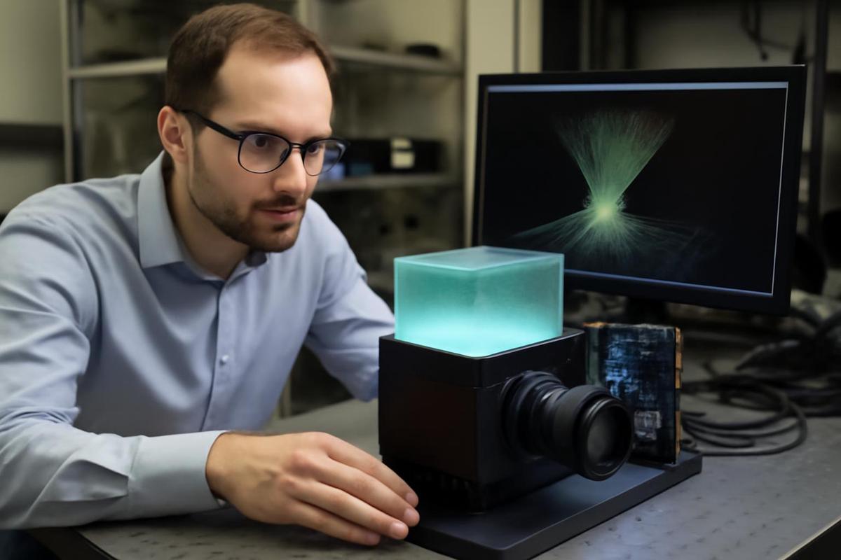 Cámara que rastrea partículas invisibles en 3D