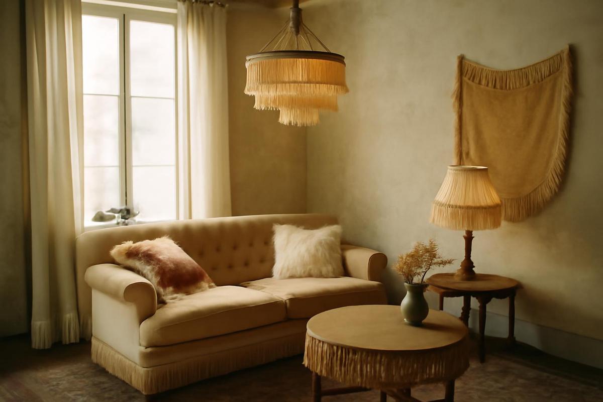 El fleco regresa a la decoración moderna