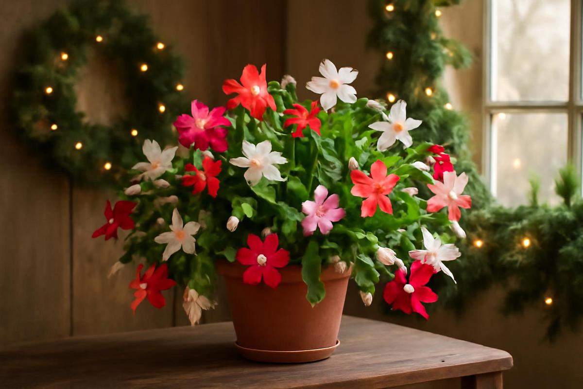 Cactus de Navidad: una opción festiva y colorida