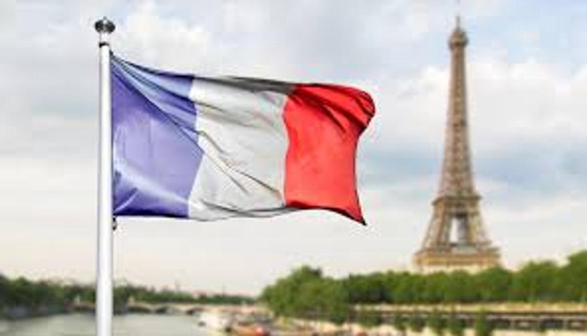 La bandera de Francia.