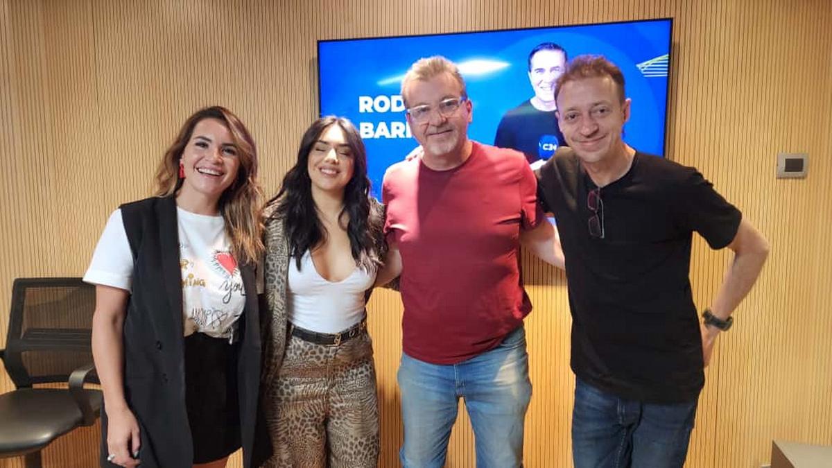 FOTO: Ángela Leiva, en los estudios de Cadena 3.