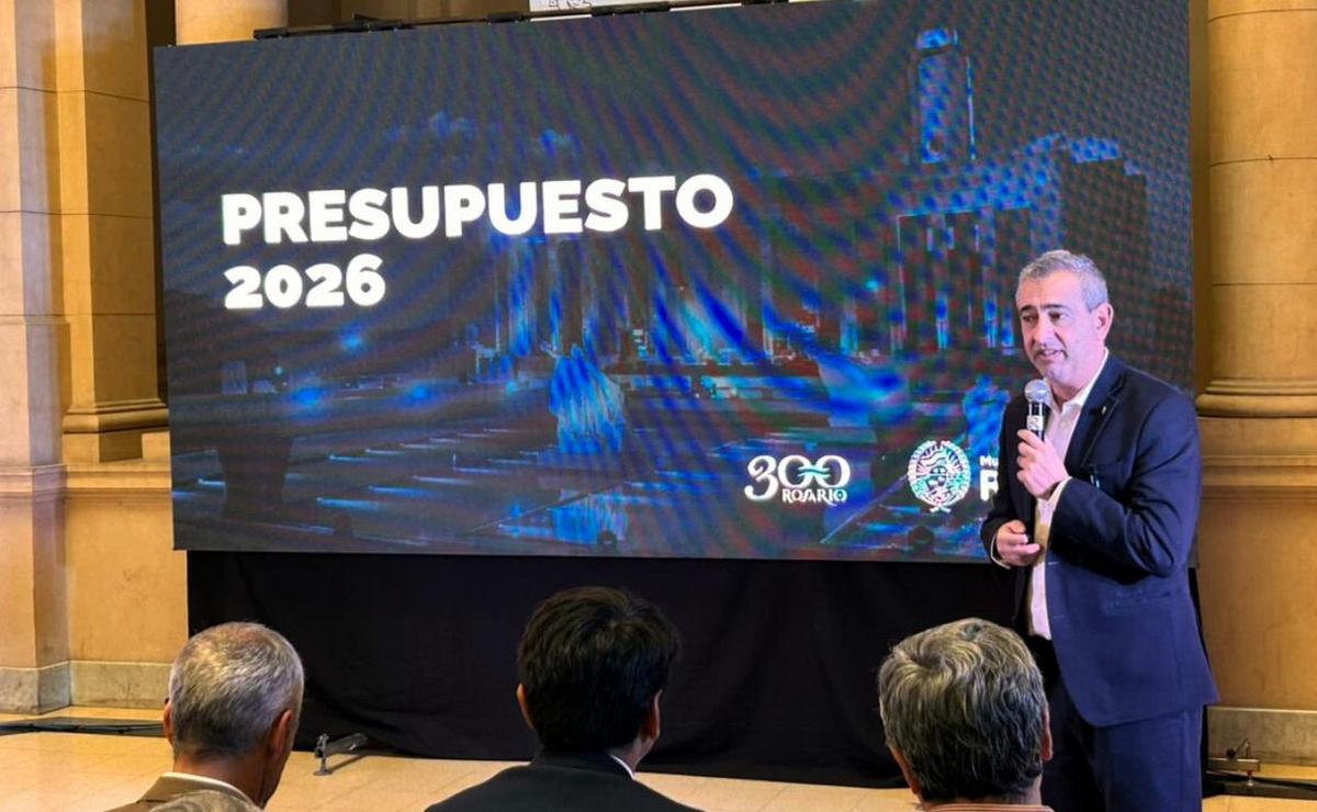 El intendente de Rosario, Pablo Javkin, presentó el Presupuesto 2026.