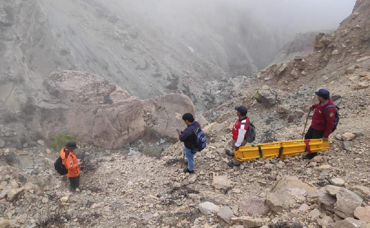 FOTO: Rescataron a una mujer de 74 años a 3.000 metros de altura en Salta.