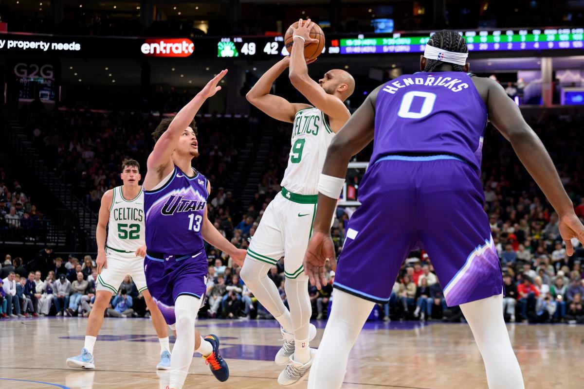 Derrick White anota 27 puntos y logra siete tapas en victoria de Celtics 129-119 sobre Jazz