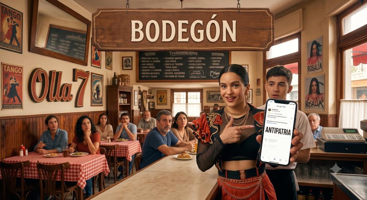 Rosalía fue a un bodegón y lo fulminó.