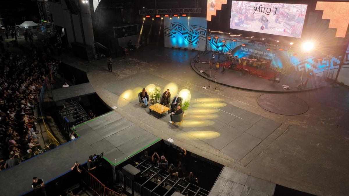 Milo J en una charla mano a mano con Cadena 3. (Foto: Daniel Cáceres)