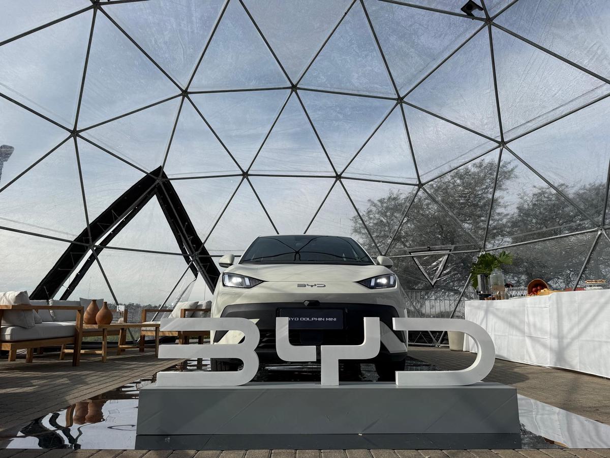 Exhibición de autos eléctricos de BYD en Córdoba. (Daniel Cáceres/Cadena 3)