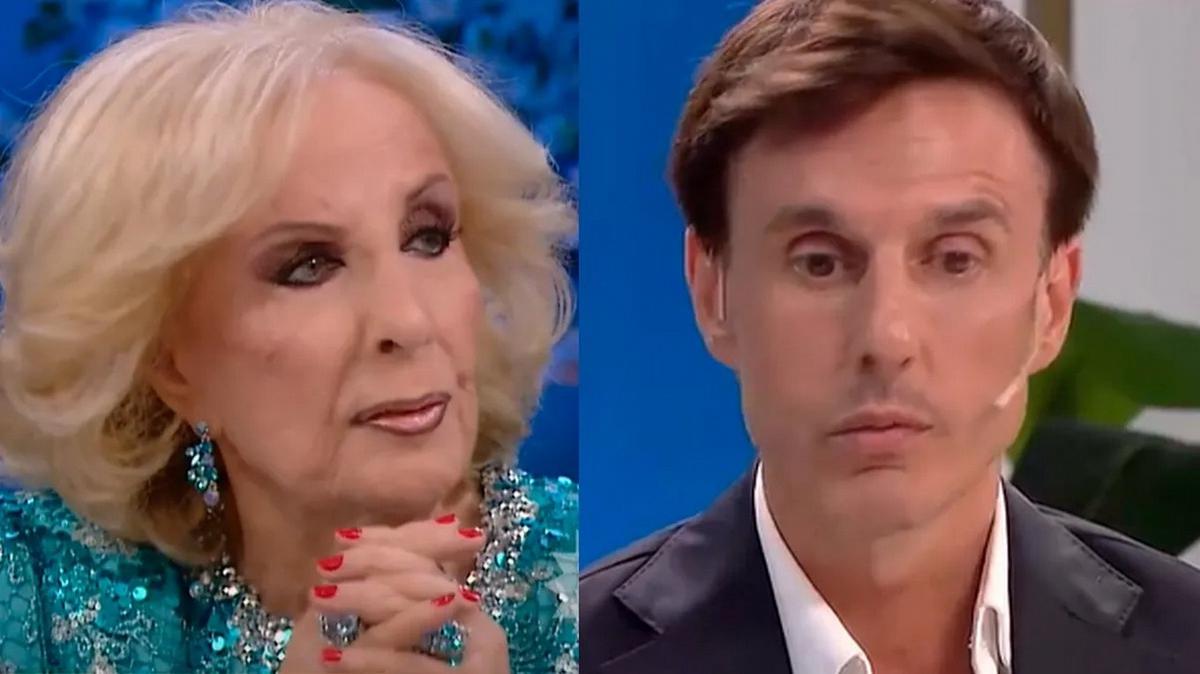 FOTO: García Moritán y un tenso cruce en la mesa de Mirtha Legrand.