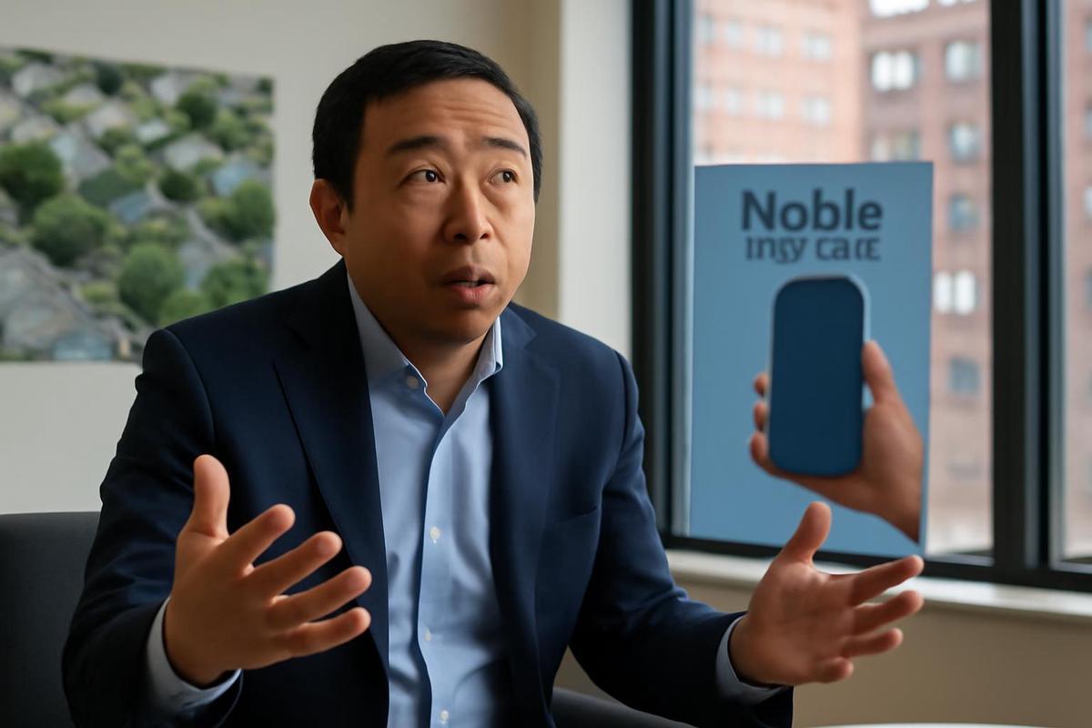 Andrew Yang propone startups para reducir el costo de vida