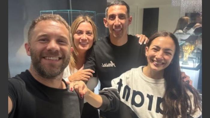Una cena inolvidable: Thelma Fardín y Nico Riera con Ángel Di María en Rosario