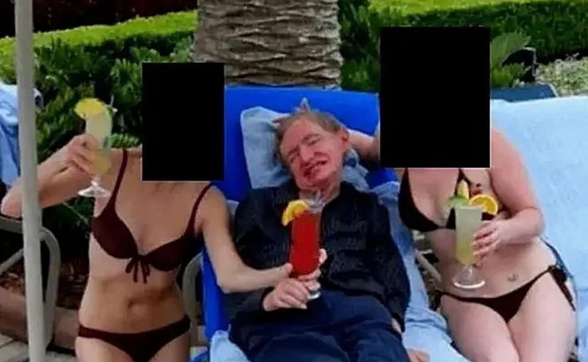 Stephen Hawking en los archivos de Epstein. (Foto:X)
