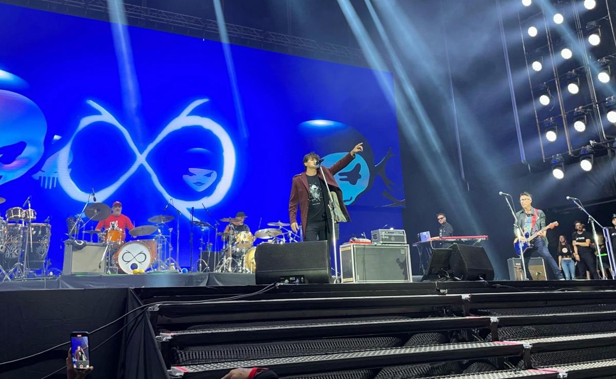 FOTO: Los Piojos, en el cierre de Cosquín Rock.