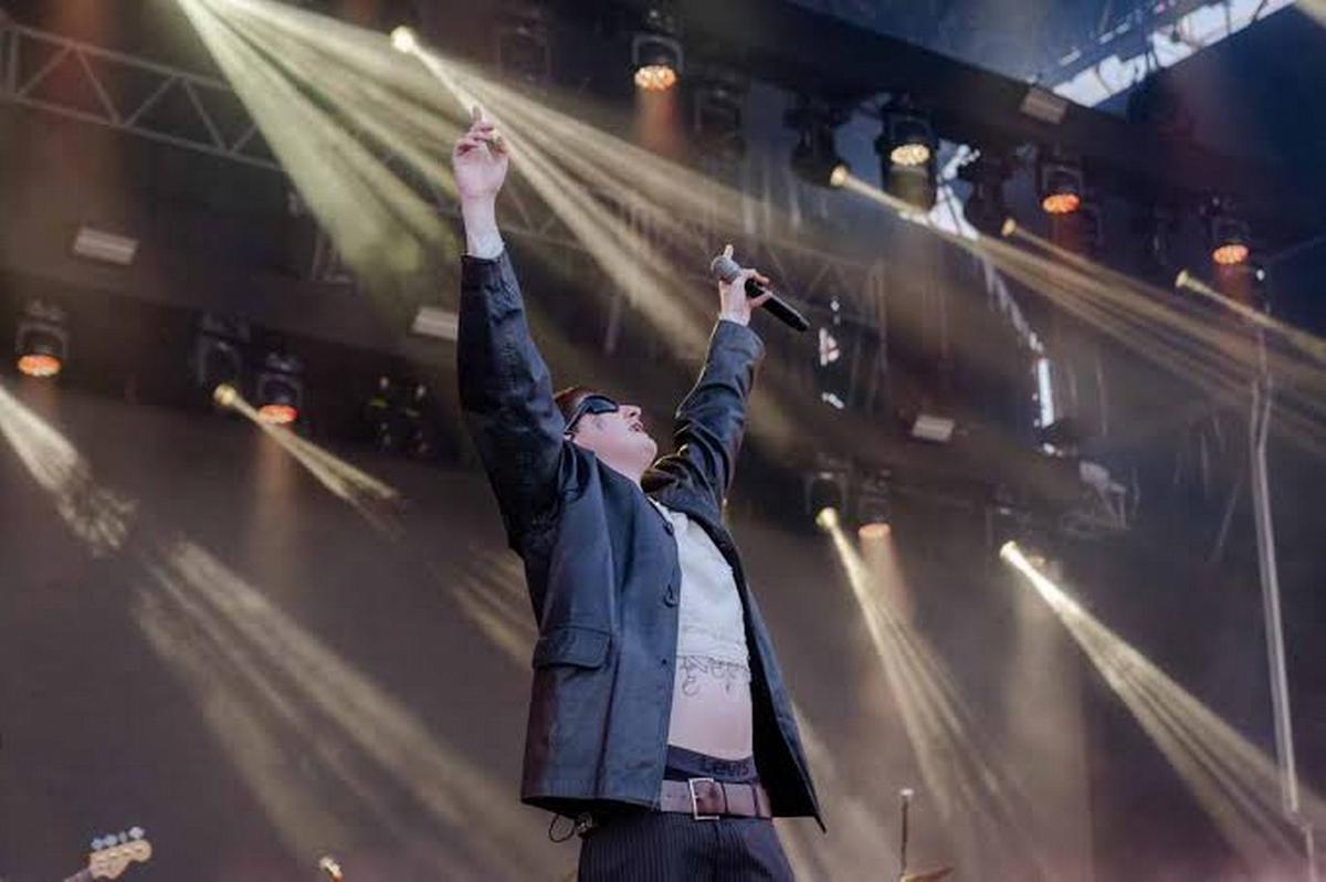 Dillom en el Festival Bandera 2024.