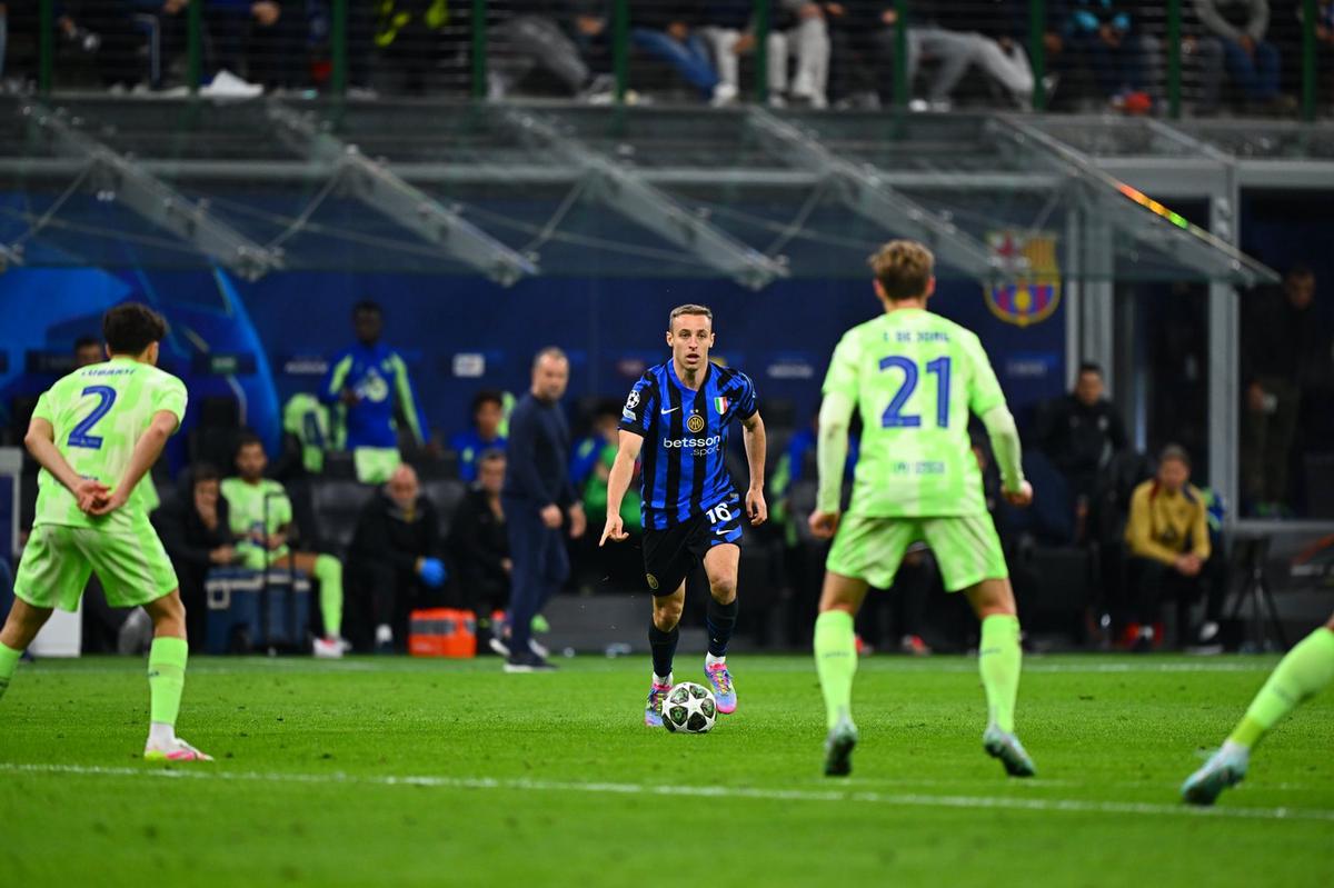 FOTO: Lautaro Martínez celebra el tanto definitorio ante Barcelona. (@Inter).