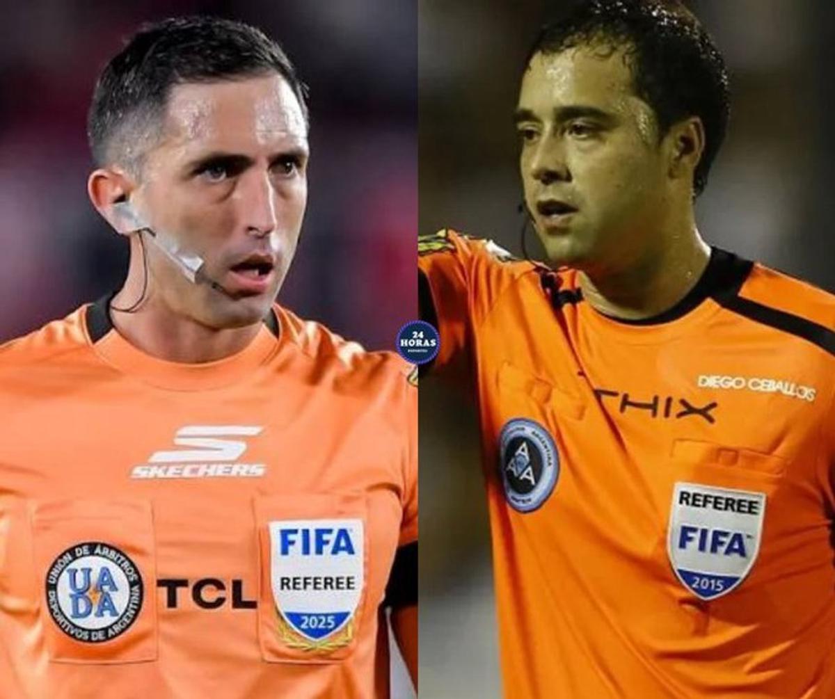 Arasa y Ceballos suspendidos. Foto Redes. Agencia NA.