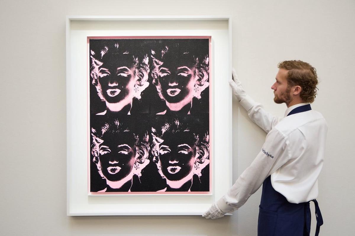 Four Pink Marilyns (Reversal Series) de Andy Warhol se vendió por más de 5 millones de dólares.