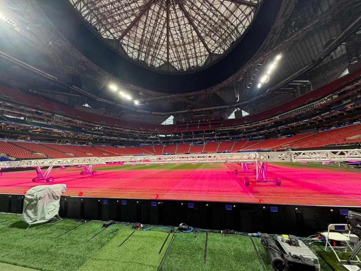 El imponente estadio de Atlanta que albergará el duelo de octavos este martes.