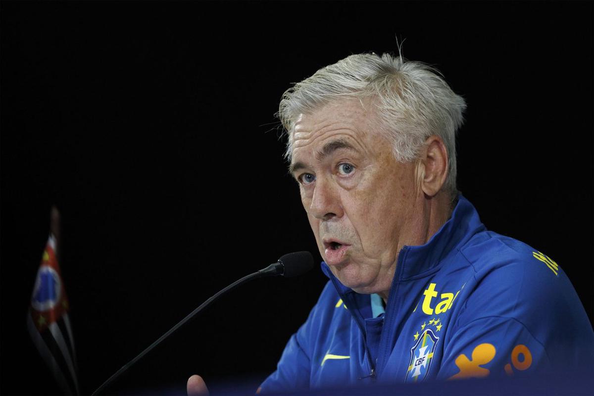 El director técnico de Brasil, Carlo Ancelotti.