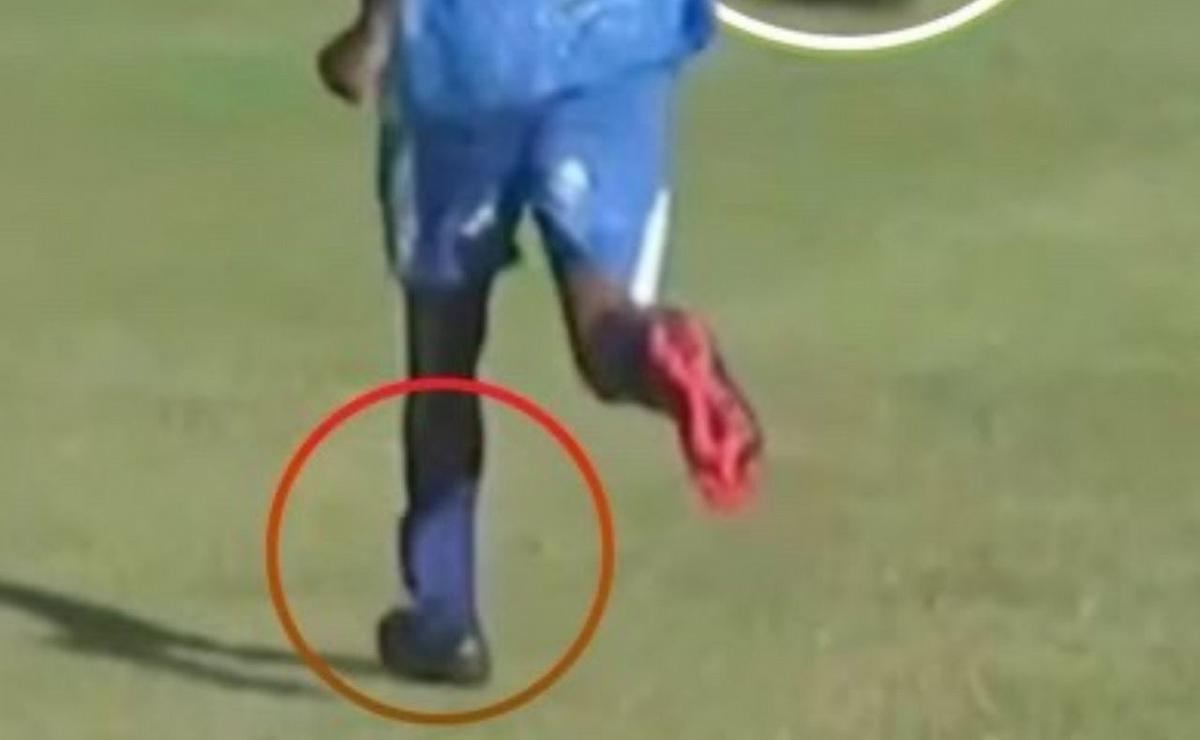 Yuri de Carvalho da Silva jugó con una tobillera.