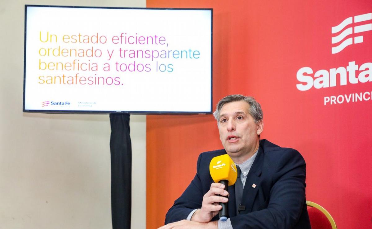 FOTO: Pablo Olivares, ministro de Economía de Santa Fe.