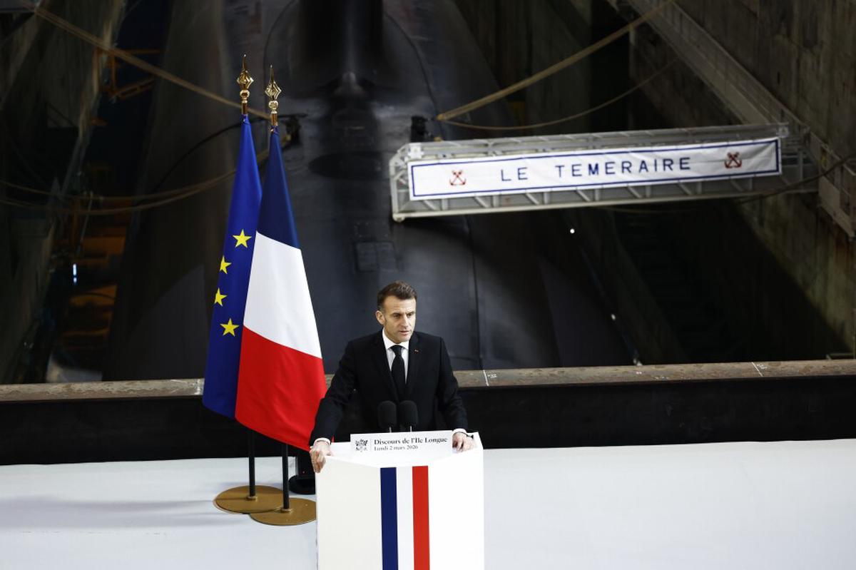 Macron impulsa un poder de disuasión nuclear europeo con Francia al mando