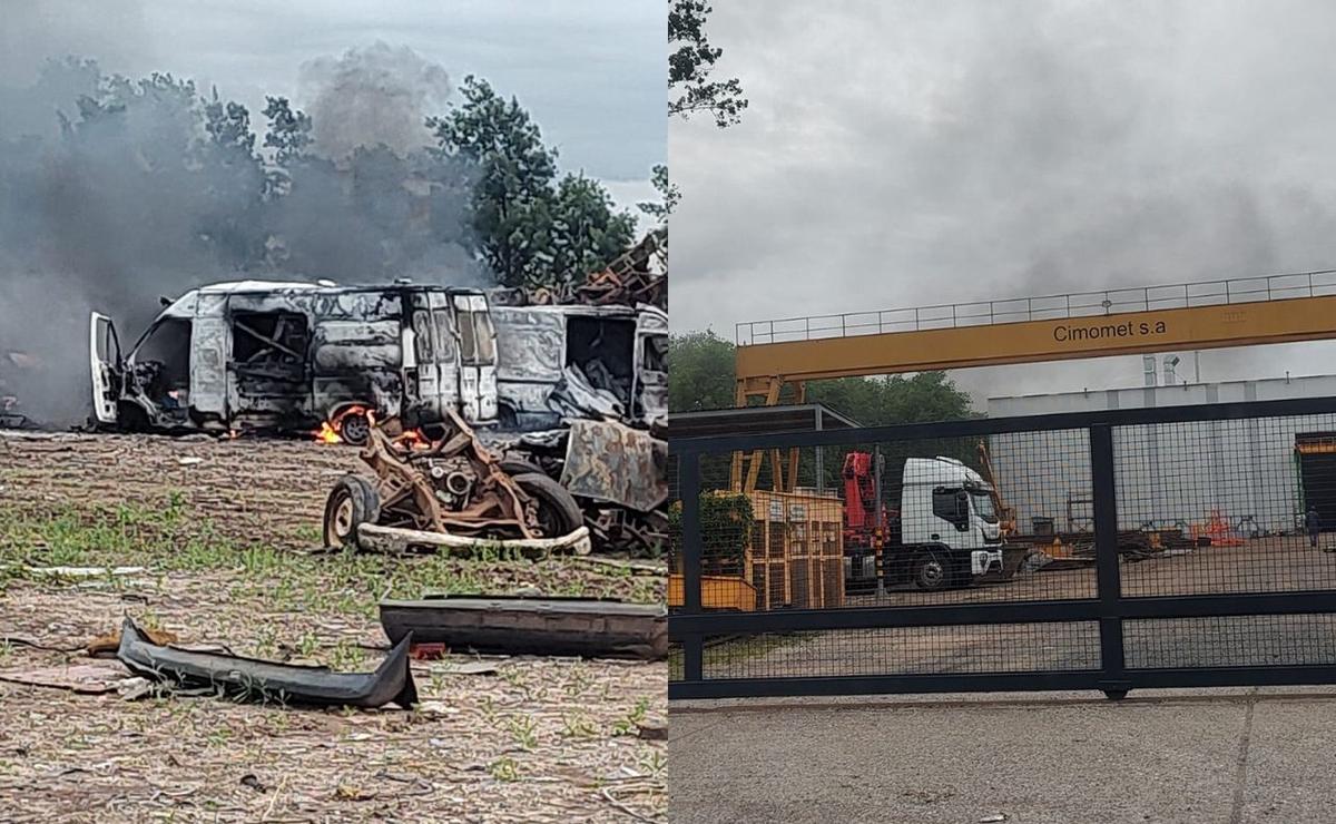 Incendio de vehículos en zona oeste