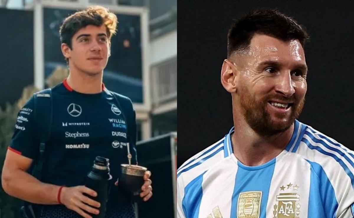 FOTO: Colapinto y Messi, un encuentro esperado. 