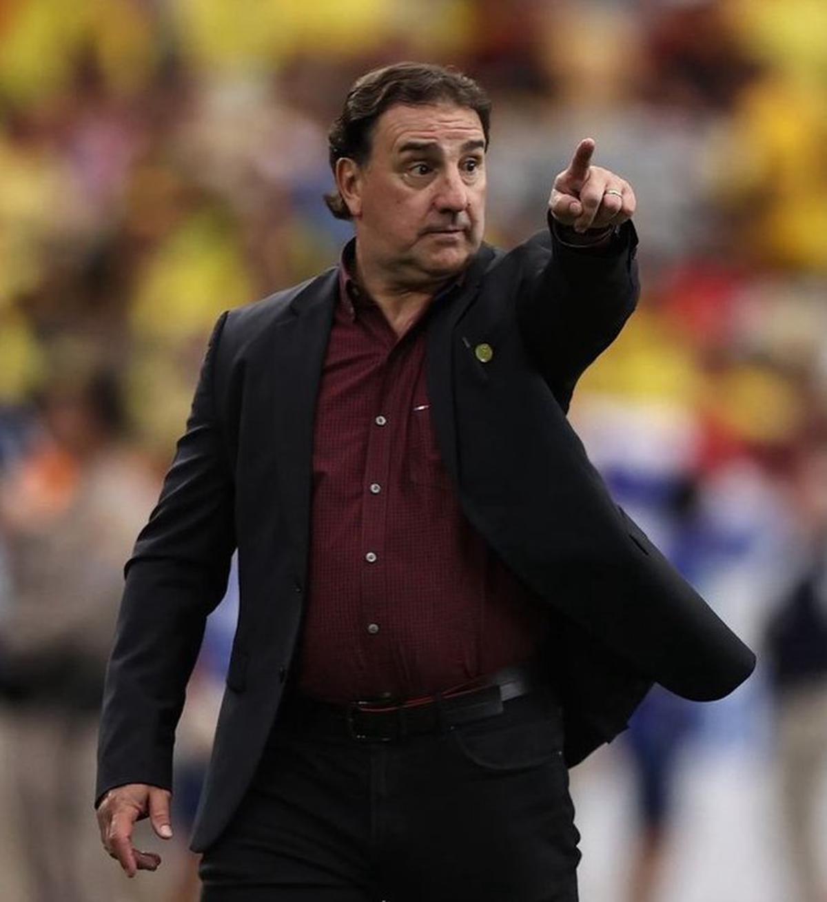 Néstor Lorenzo con la selección colombiana.