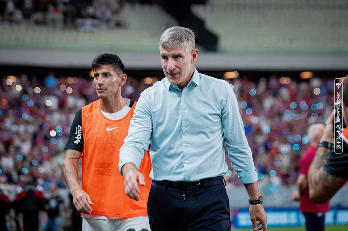 Martín Palermo, DT de Fortaleza. Foto: Agencia NA (Prensa Fortaleza).