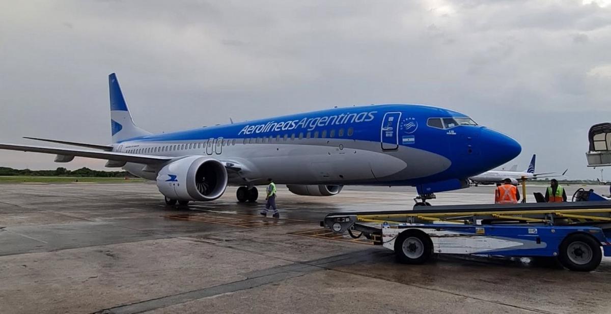 Avión de Aerolineas Argentinas.