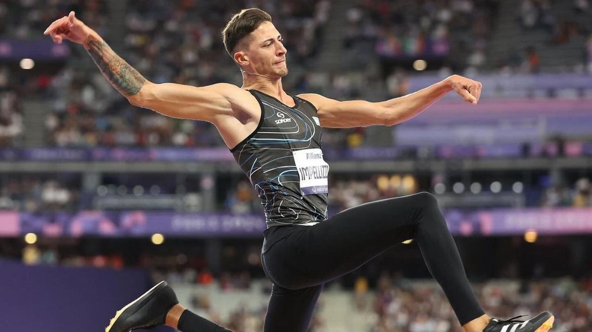 Brian Impellizzeri ganó la medalla dorada en salto en largo (Foto: @enardinfo)