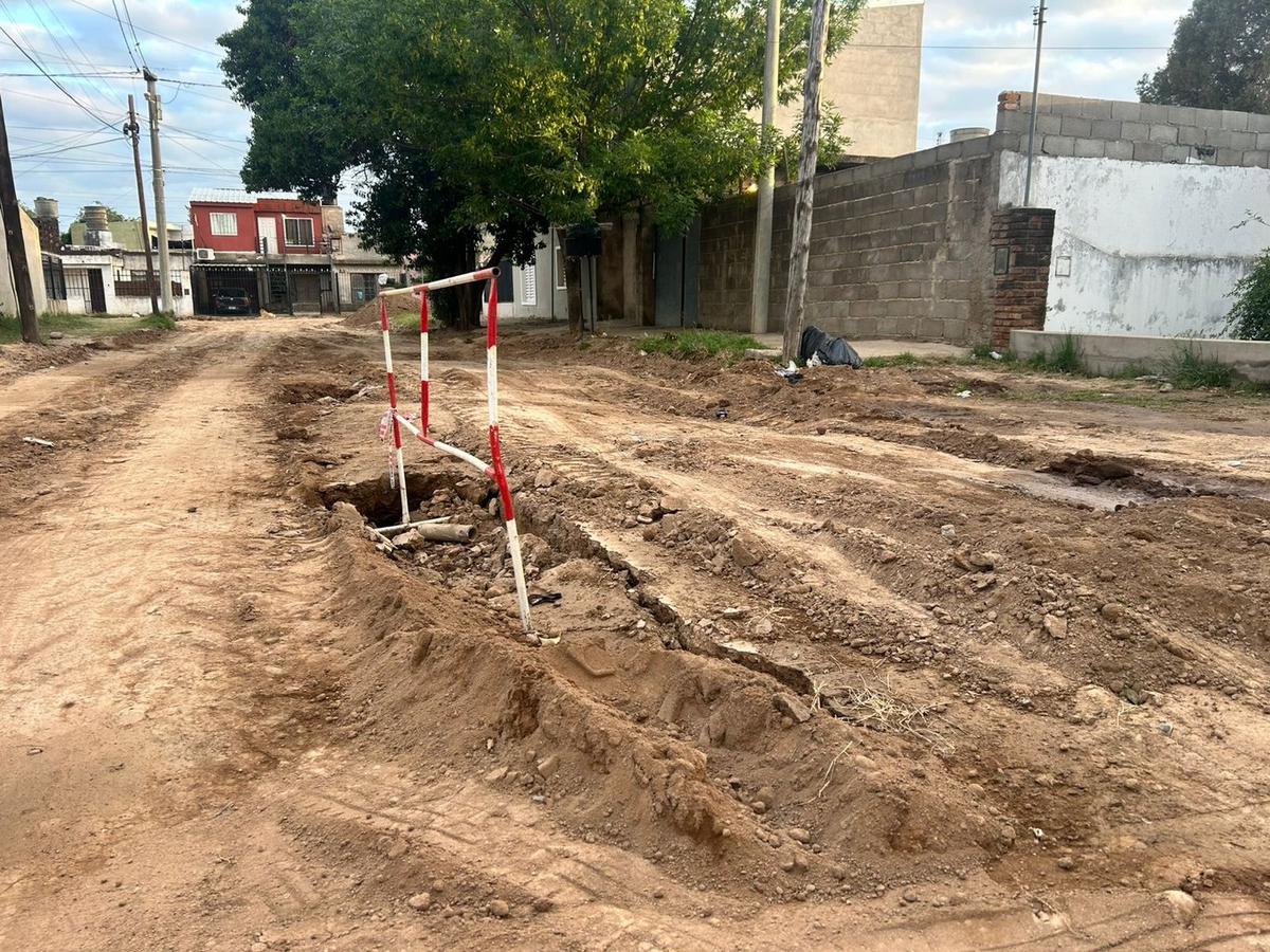 Así están las calles en barrio Liceo 3° sección. (Foto: Lucía González/Cadena 3)