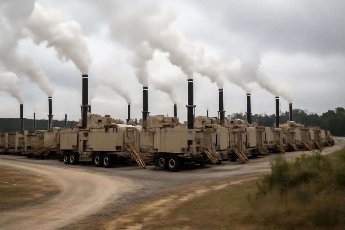 Turbinas de gas en el centro de datos de xAI