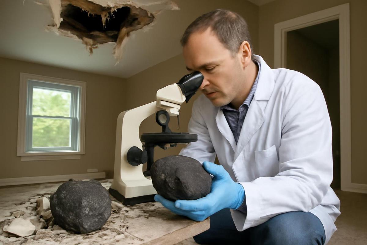 Meteorito que impactó en Nueva Jersey