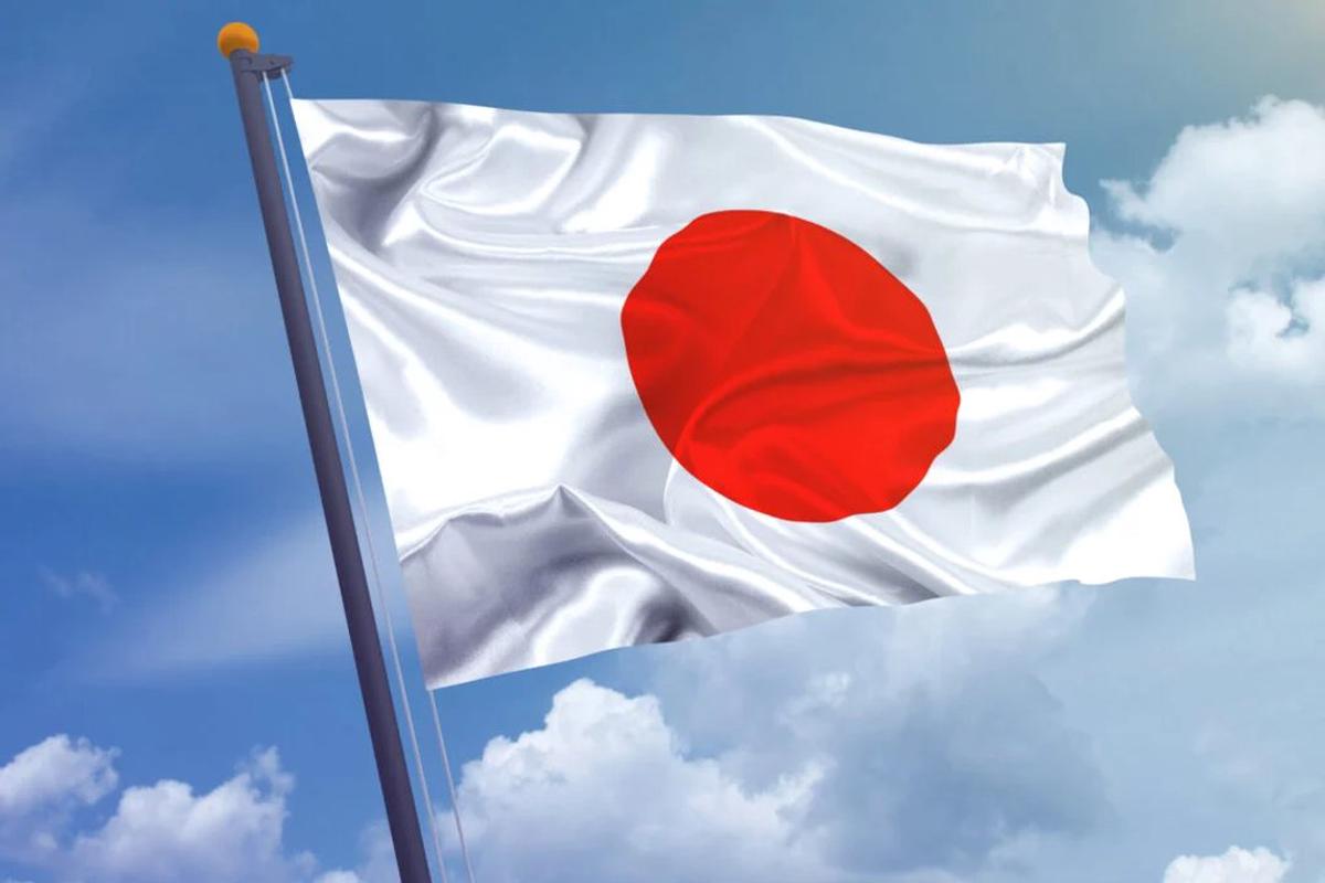La bandera de Japón.