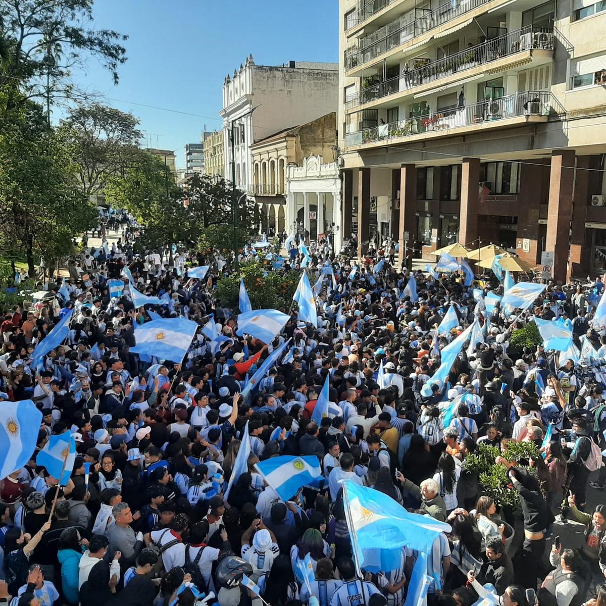Los festejos de los hinchas argentinos a lo largo y ancho del país.