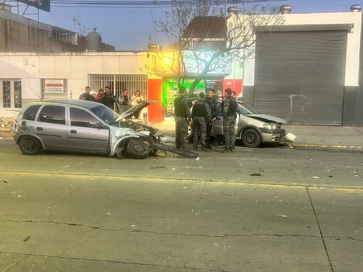 El choque ocurrió en Juan B. Justo y Góngora. (Foto: Lucía González/Cadena 3)