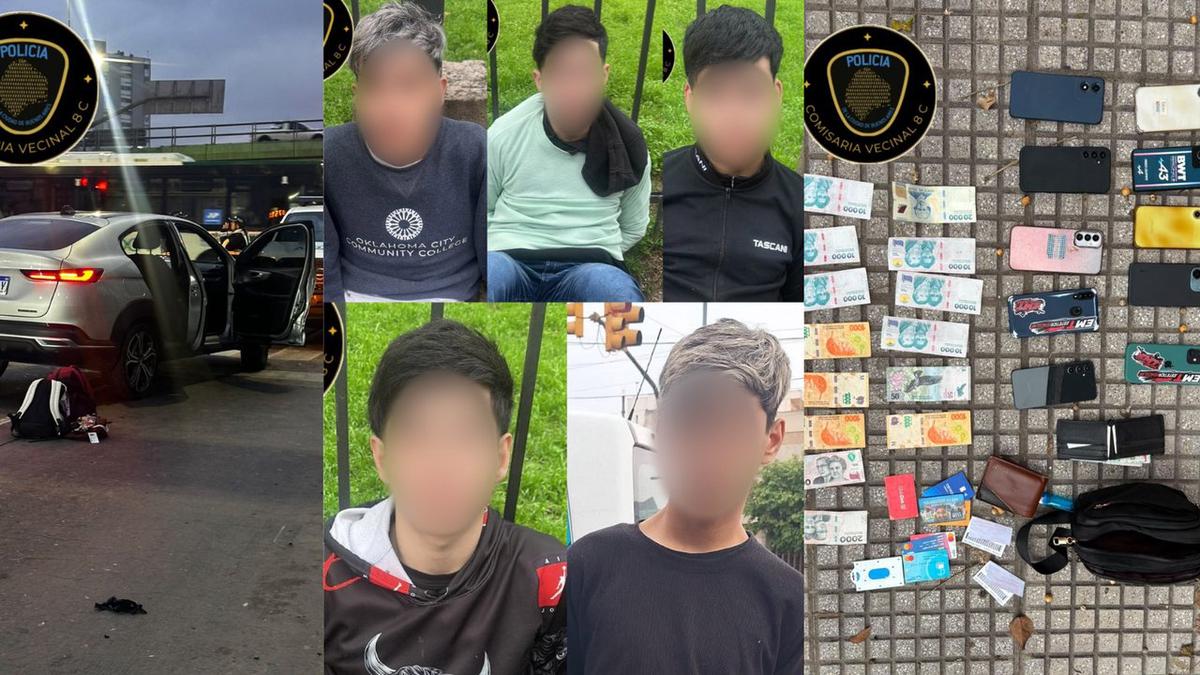 Detienen a cinco menores con 23 antecedentes tras robar un auto en Mataderos