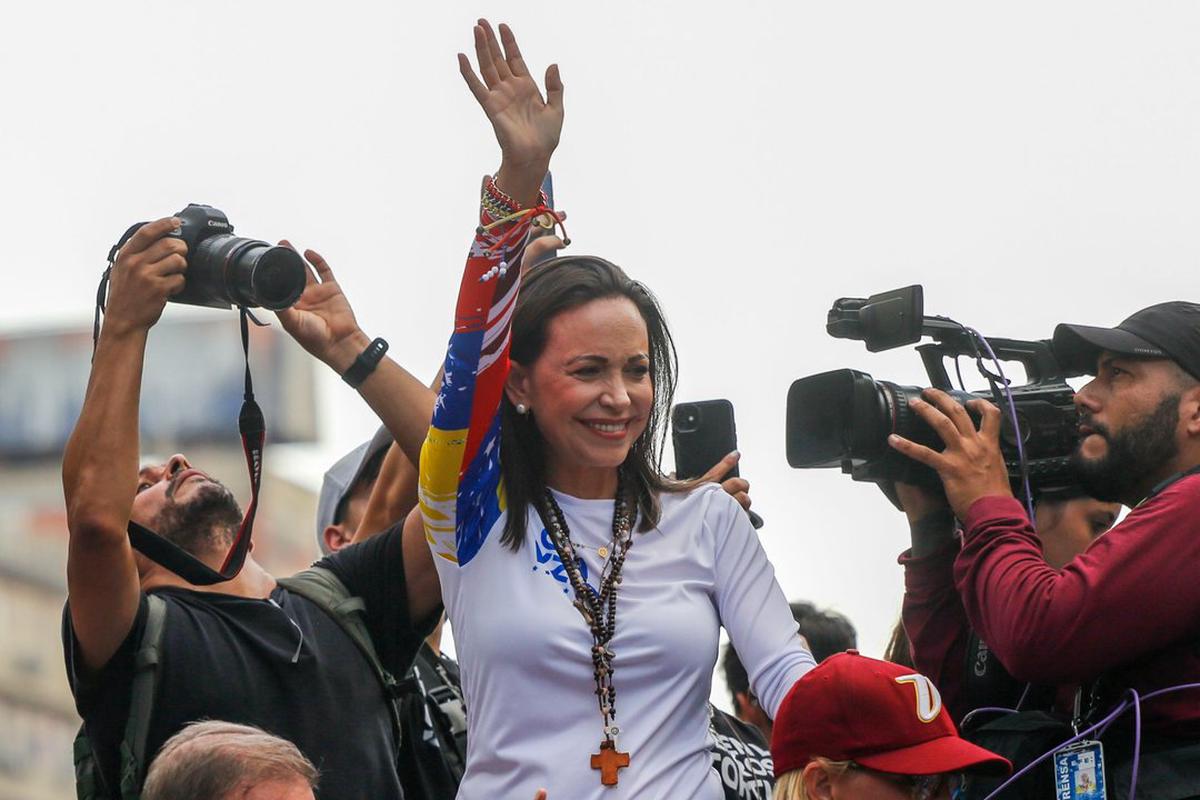 María Corina Machado, la líder opositora de Venezuela (archivo).