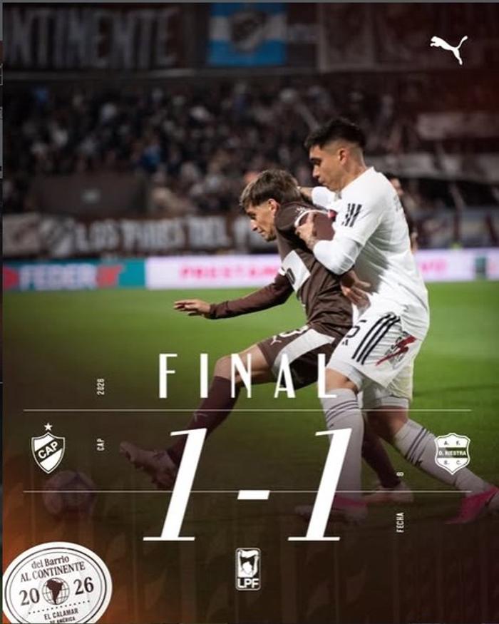 Platense y Riestra empatan 1-1 en un intenso partido en Vicente López