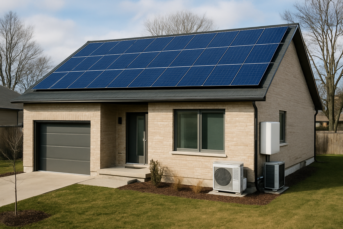 Casa electrificada que reduce costos de energía