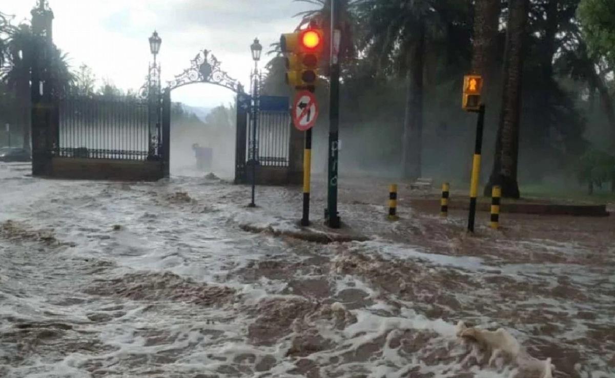 Temporal en Mendoza. (Foto: NA/Redes)