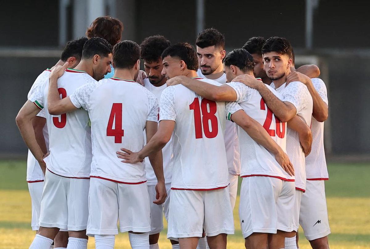 Futbolistas de Irán en el pasado amistoso ante Mali.