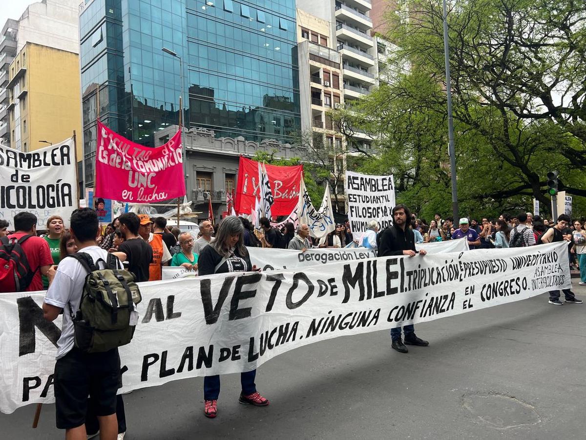 FOTO: Marcha universitaria en Córdoba. (Foto: Gonzalo Carrasquera/C3)