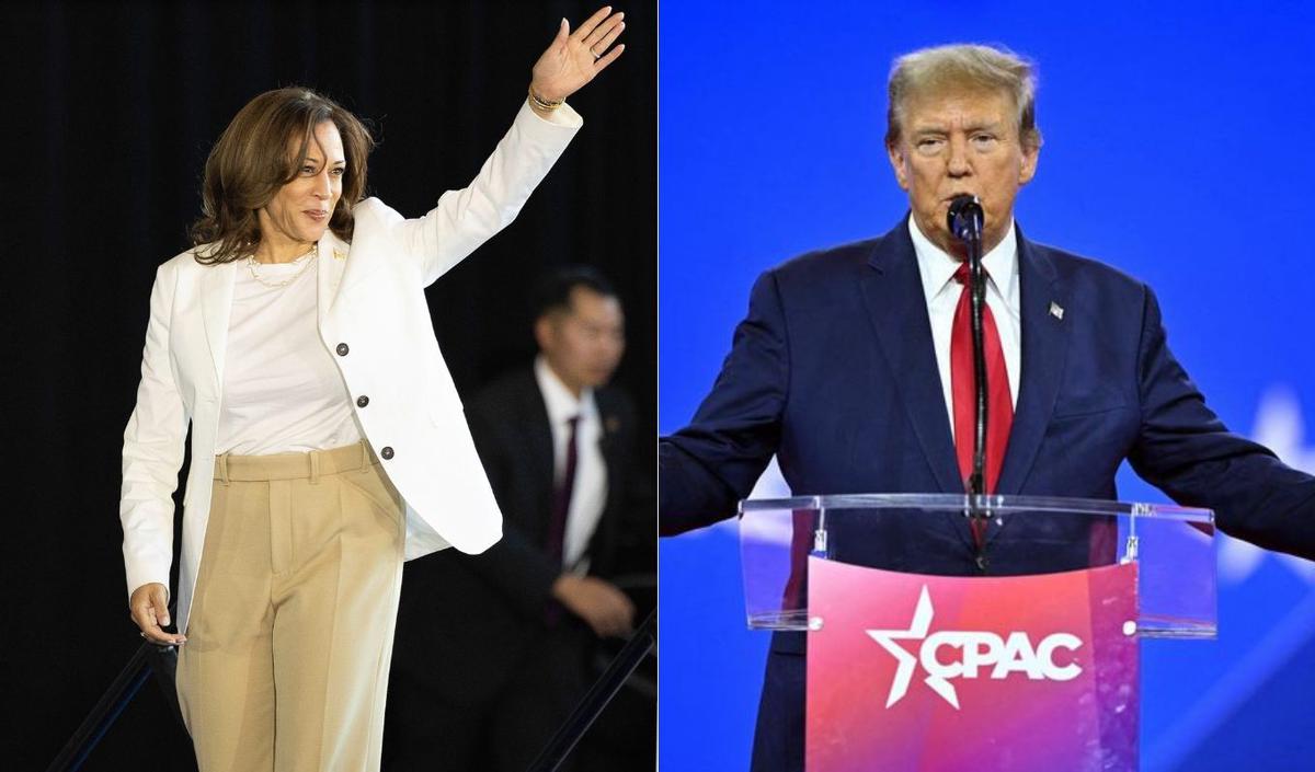 FOTO: La demócrata Kamala Harris y el republicano Donald Trump se cruzarán este martes. 